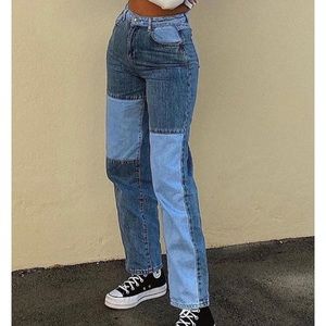 Patched Jeans
